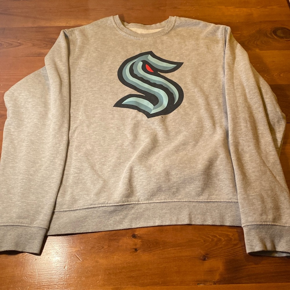 Fanatics Seattle Krakens Grey Sweater - Large